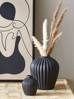 Kanton Vase, Schwarz
