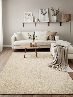 Karleby Moderner Teppich, Creme/Rot meliert