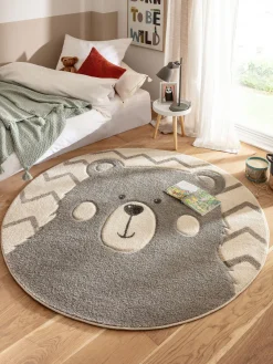 Karlo Kinder-Teppich, Grau/Beige