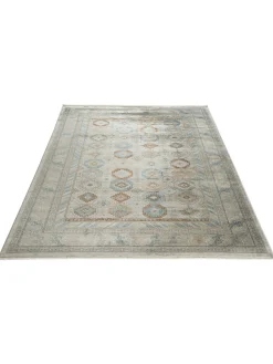 Kayseri Vintage-Teppich, Blau/Gold