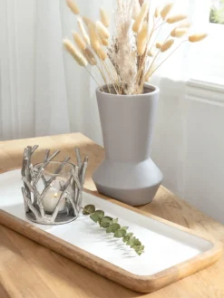 Keats Deko-Tablett, Natural/White