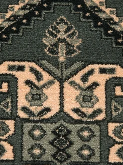 Kibawe Woll-Teppich, Dunkelgrün