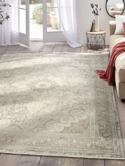 Kingfield Vintage-Teppich, Beige