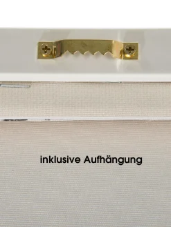 Klimata Leinwand-Druck-handbemalt, Schwarz/Weiss
