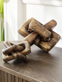 Knots Figur, Dunkelrotbraun