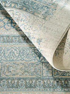 Kronos Vintage-Teppich, Aqua