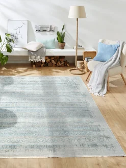 Kronos Vintage-Teppich, Aqua