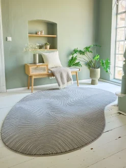 Lacanau Moderner Teppich, Silber