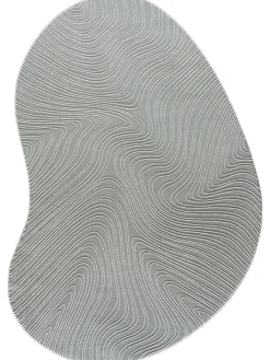 Lacanau Moderner Teppich, Silber