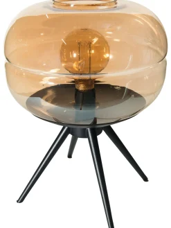 Lacona Tischleuchte, Amber/Schwarz
