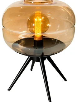 Lacona Tischleuchte, Amber/Schwarz