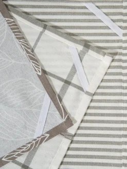 Laha Geschirrtuch, Taupe/Creme