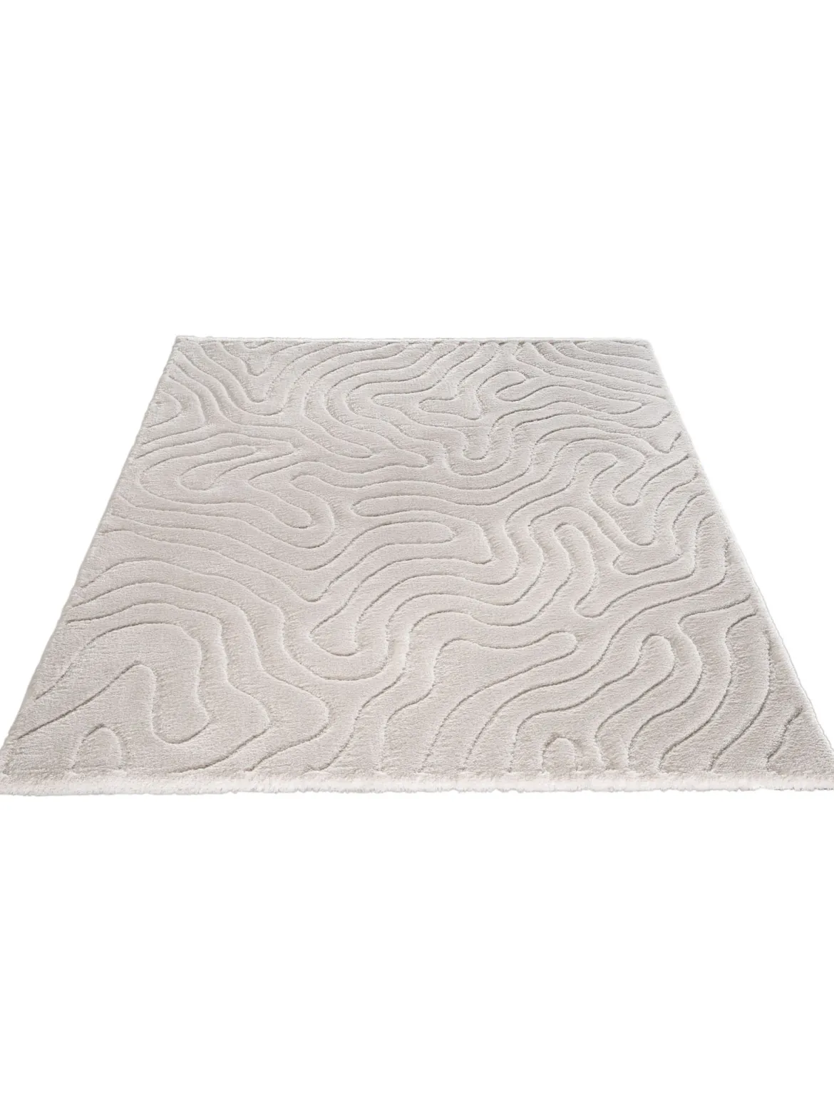Lambari Moderner Teppich, Creme