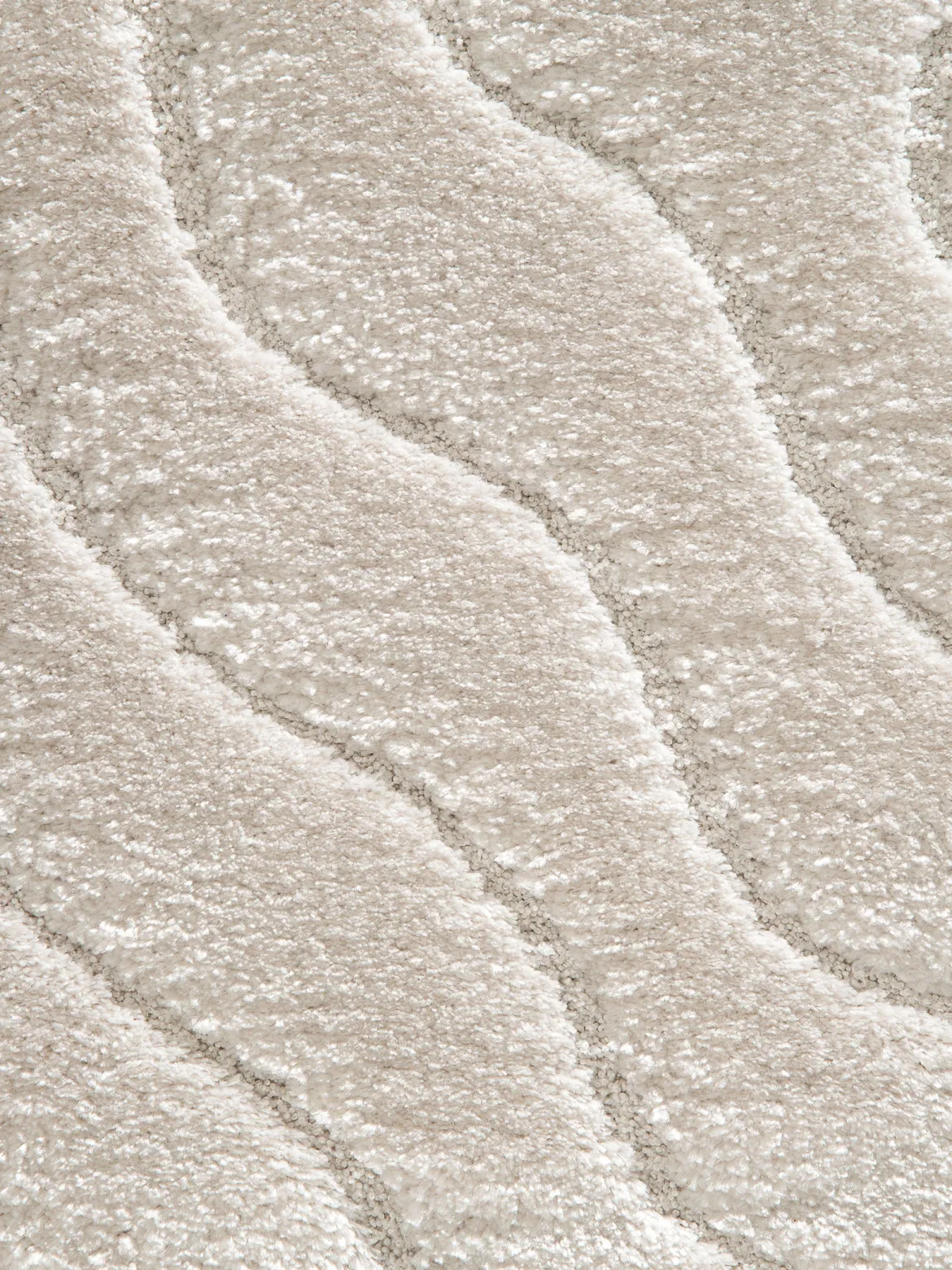 Lambari Moderner Teppich, Creme