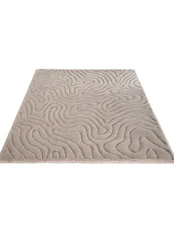Lambari Moderner Teppich, Hellbeige