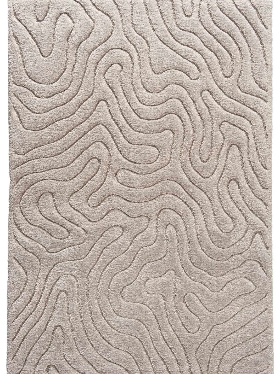 Lambari Moderner Teppich, Hellbeige