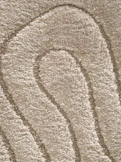 Lambari Moderner Teppich, Hellbeige