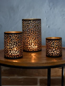 Leonis Windlicht, Black/Gold