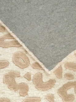 Leovara Woll-Teppich, White-Creme
