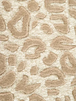 Leovara Woll-Teppich, White-Creme