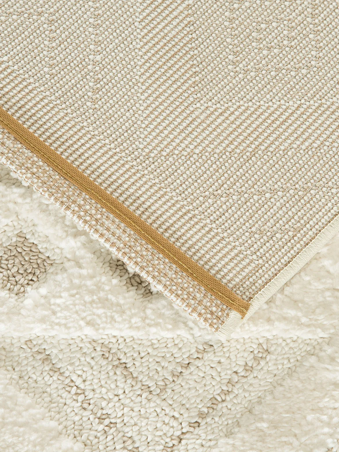 Lessebo Moderner Teppich, Weiß/Beige
