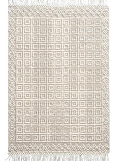 Lieksa Woll-Teppich, Creme