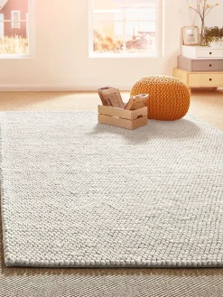 Lindesberg Woll-Teppich, White