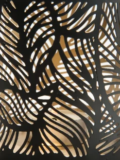 Lisborg Windlicht, Black/Gold