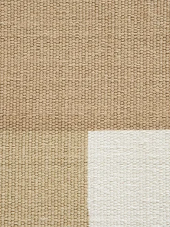 Listrup Flachgewebe-Teppich, Beige-Weiss