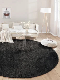 Lounge Hochflor-Teppich, Anthrazit