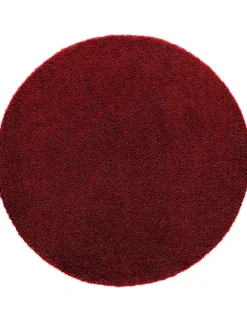 Lounge Hochflor-Teppich, Kaminrot