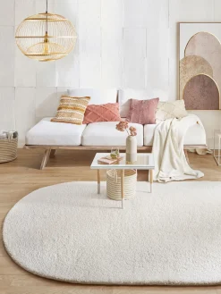 Lounge Hochflor-Teppich, Weiss