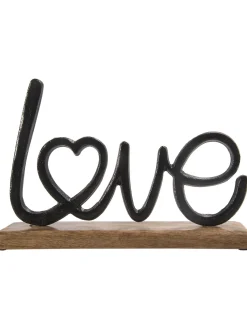 Love Aufsteller, Alu/Holz