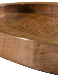 Lovely Heart Deko-Tablett, Natural Wood