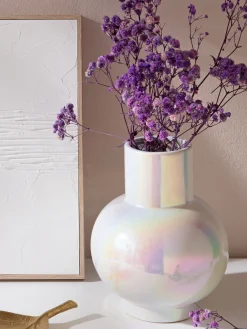 Lulabi Vase, Pearlized White