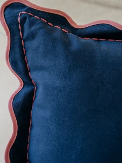 Luna Kissen, Blau/Rosa
