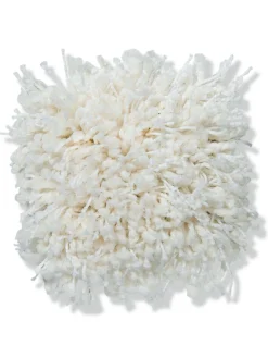 Luxury Shaggy Langflor-Teppichboden, Weiss 060