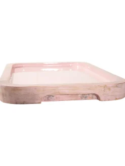 Madeira Deko-Tablett, Rosa