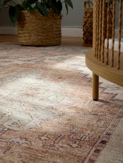 Malian Vintage-Teppich, Grün/Taupe
