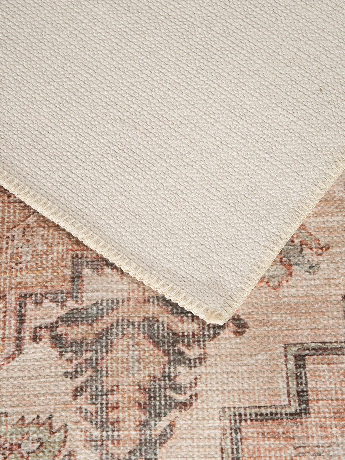 Malian Vintage-Teppich, Grün/Taupe