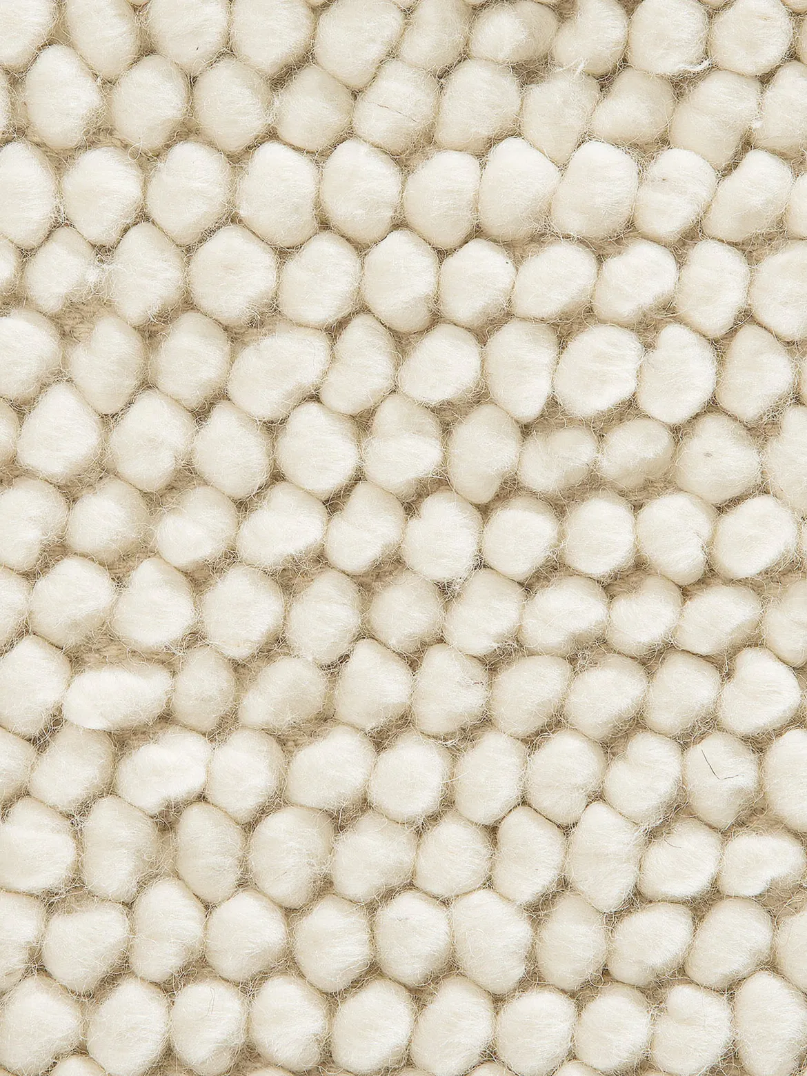 Malmby Woll-Teppich, Vanity White