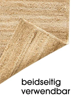 Manacor Jute-Teppich, Dunkelbeige