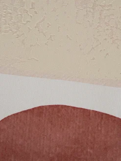 Mandana Leinwand-Druck-handbemalt, Multicolor