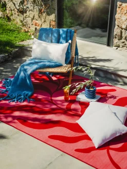 Marari Outdoor-Teppich, Rot/Rosa