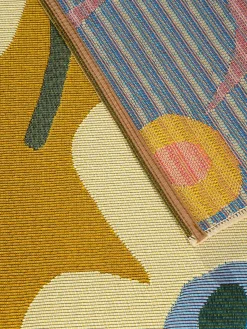 Maupiti Outdoor-Teppich, Natur/Gelb
