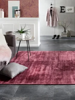 Miramar Viskose-Teppich, Aubergine