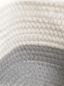 Mjonda Korb, Weiss/Beige/Grau