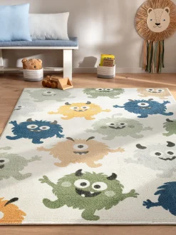 Monstana Kinder-Teppich, Creme