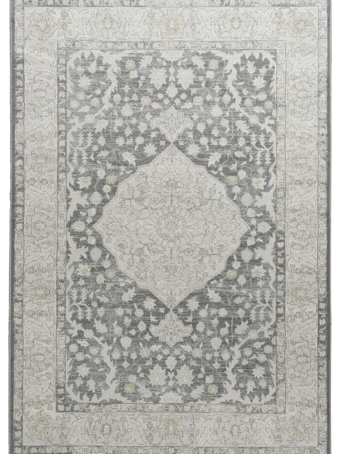 Nafar Vintage-Teppich, Grau/Rose