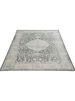 Nafar Vintage-Teppich, Grau/Rose